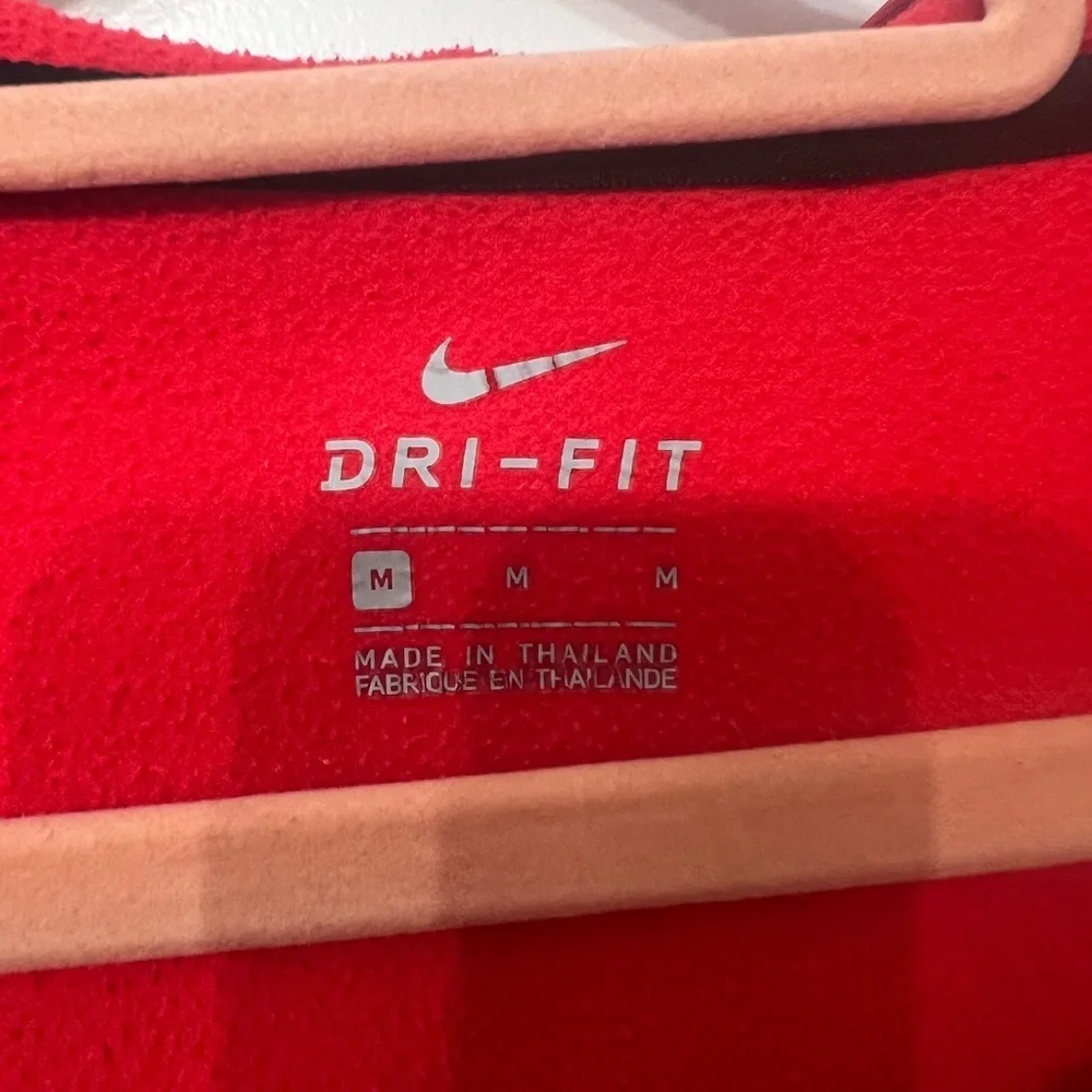 Nike Vibrant Red Hoodie with Black Logo - Picture 6 of 7
